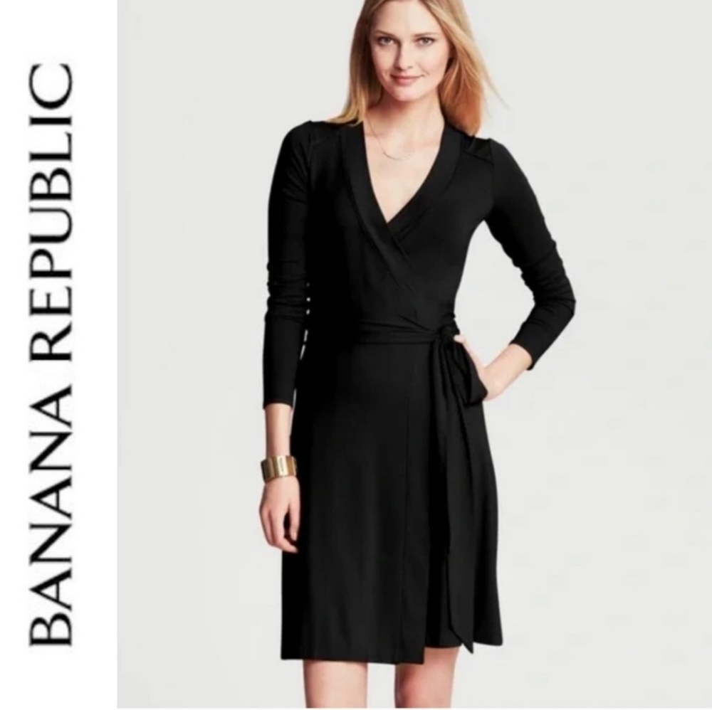 BLACK WRAP DRESS